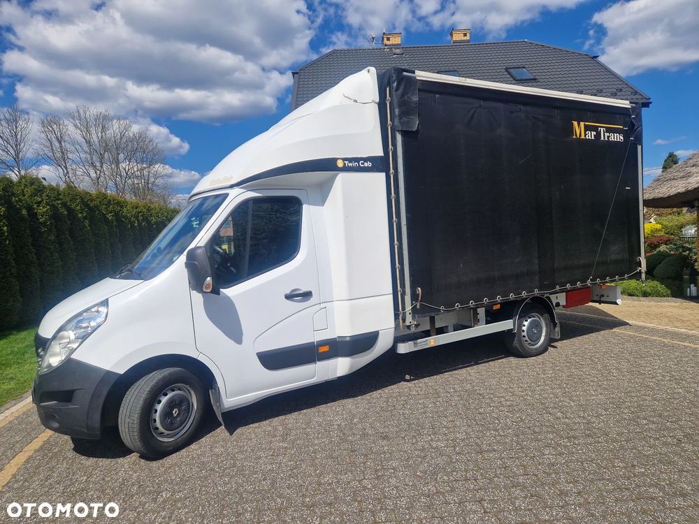 Renault MASTER 2.3 TWIN-CAB (łóżko z tyłu)/PLANDEKA-FIRANKA+8 EP+SALON POLSKA/PIERWSZY WŁAŚCICIEL+GOTOWY DO PRACY+okazja ORGINAŁ - 2