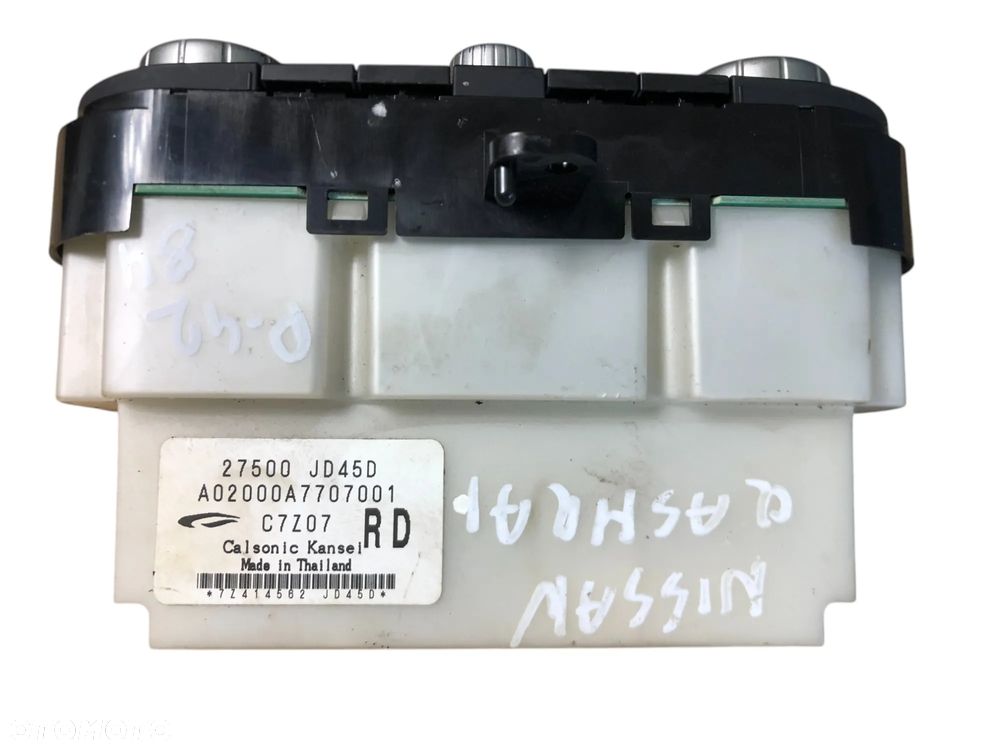 Panel Klimatyzacji Nawiewu Nissan Qashqai J10 1.5 DCI 27500JD45D (2006 – 2013) -Gwarancja Wysyłka Montaż - 5
