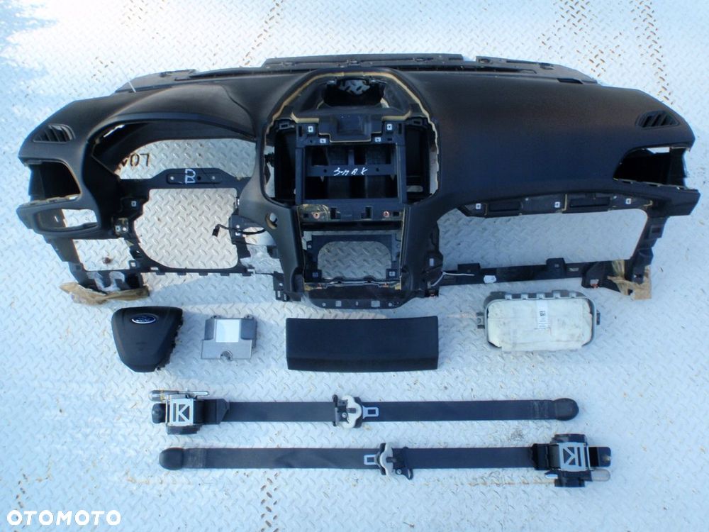 ford galaxy mk4 deska kokpit konsola poduszki pasy - 2