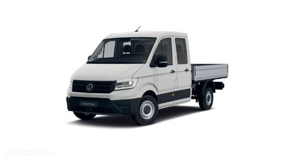 Volkswagen Crafter 35 Skrzyniowy z podwójną kabiną silnik: 2,0 l EU6 SCR 140 KM / skrzynia biegów: Przedni napęd manualna 6-biegowa rozstaw osi: 3640 mm