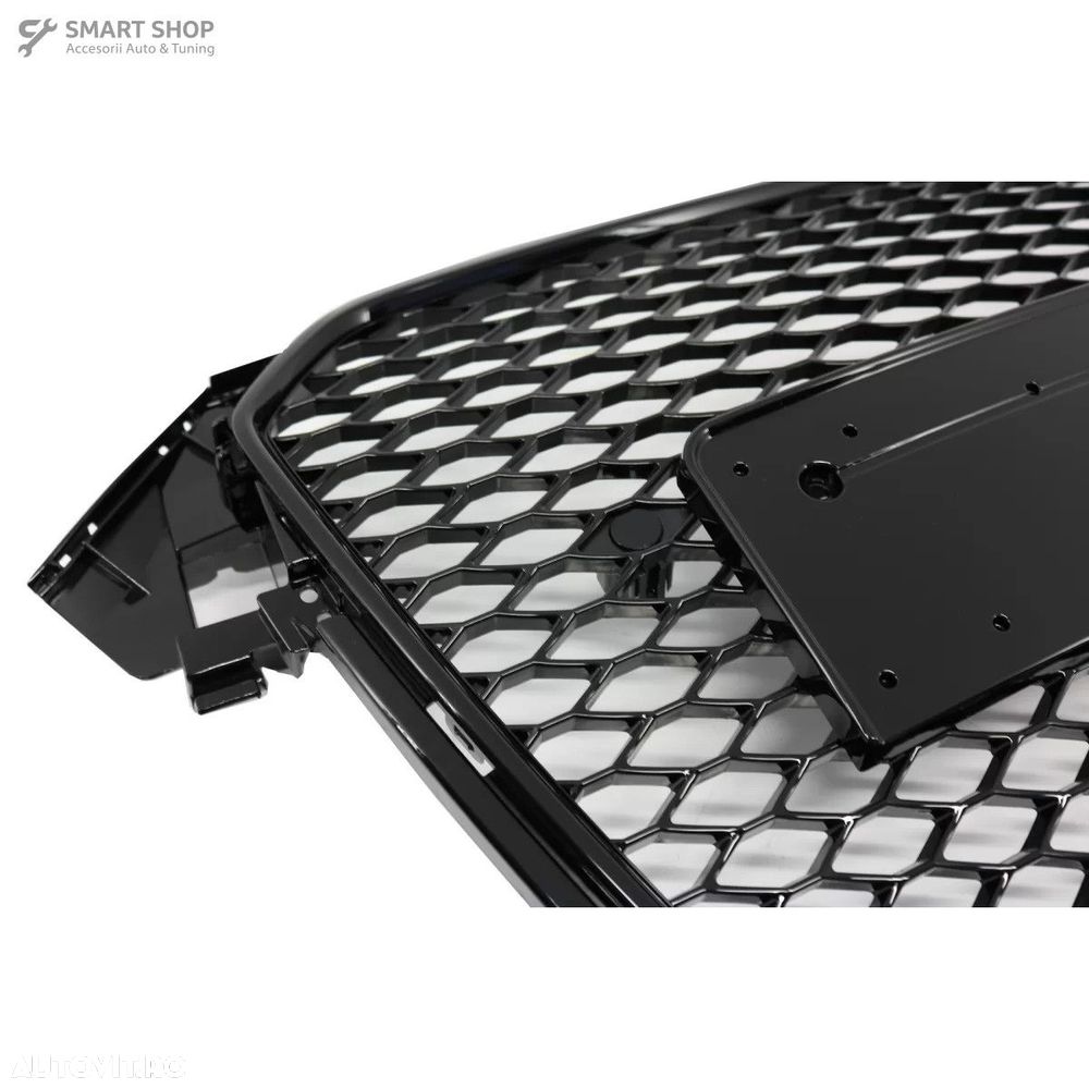Grila Centrala AUDI A4 B8 Facelift (2012-2015) RS Design Negru Lucios - 3