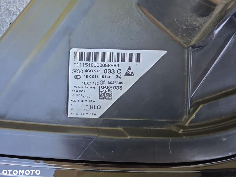 AUDI A6 S6 RS6 C7 4G0 Lampa lewa przód Full Led Dynamic 4G0941033C - 9