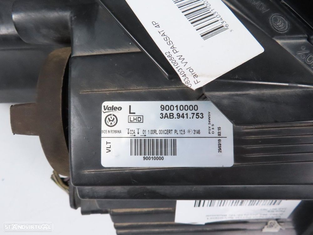Farol xenon direccional Esquerdo Usado / Original VW PASSAT (362)/VW PASSAT Vari... - 6