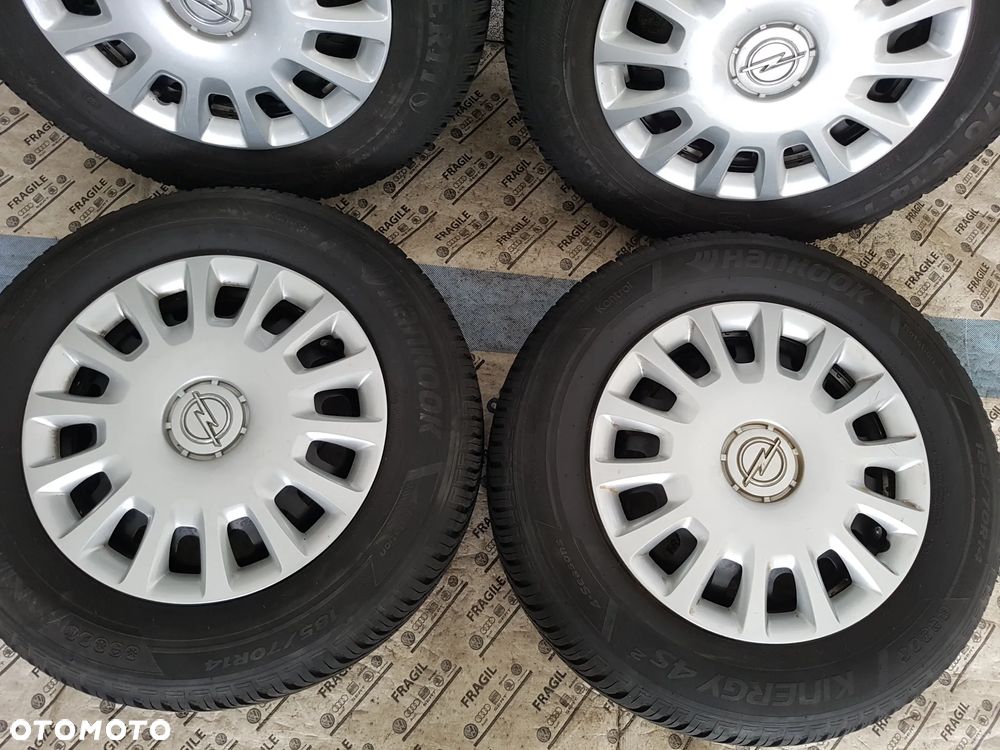 KOŁA  ZIMOWE OPEL CORSA D E  ADAM 4X100 185/70R14 5,5JX14 CZUJNIKI TPMS - 15