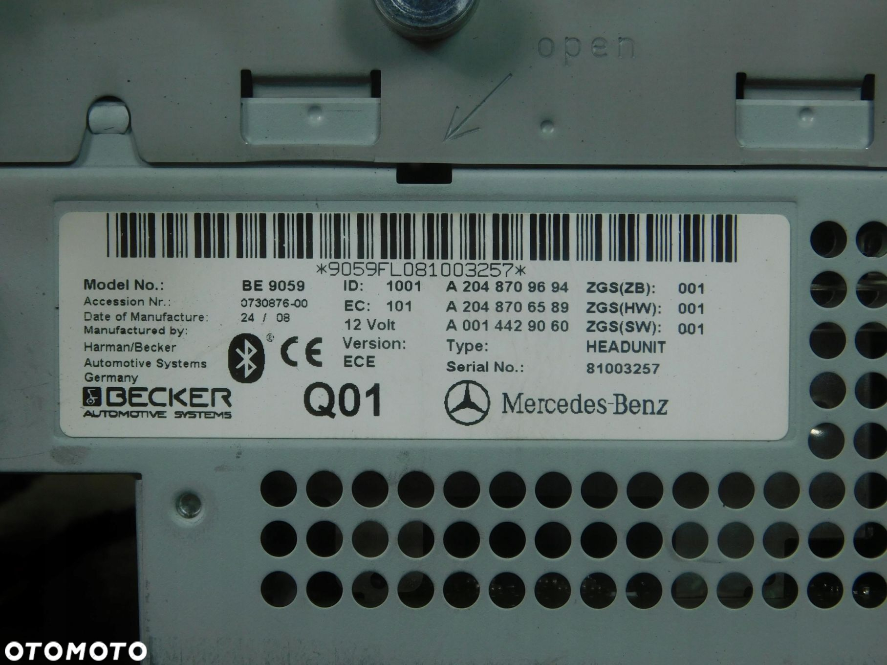 2048709694 Radio Navi Mercedes W204 - 3