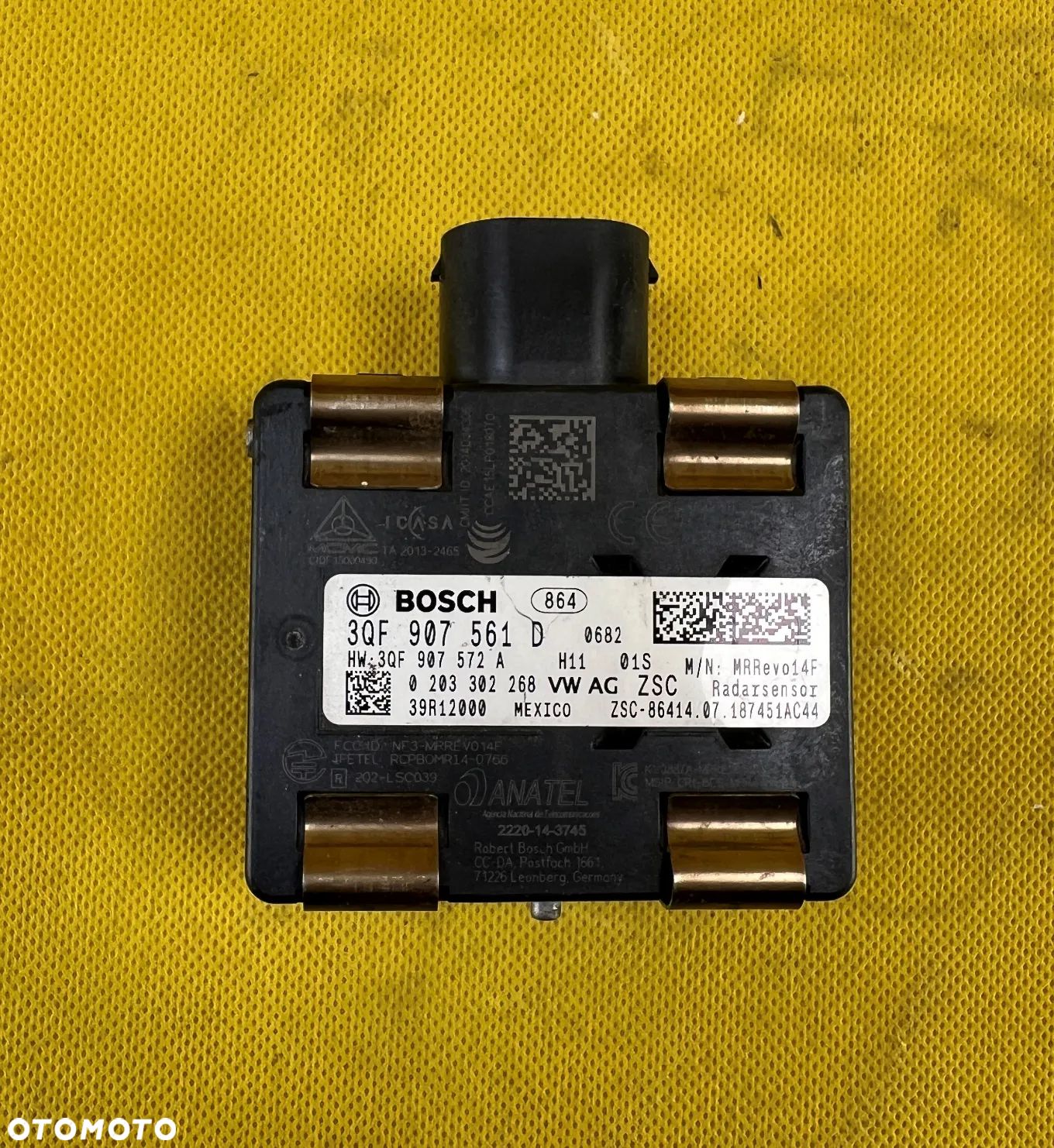 MODUŁ ACC SENSOR RADAR VW 3QF907561D ORYGINAŁ - 1