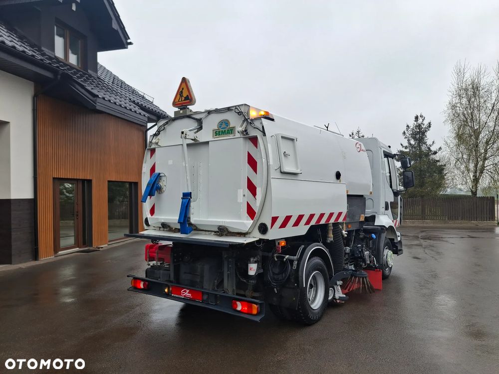 Renault Midlum 220 Zamiatarka Johnston 2 Silniki Szczotki L/R Obie Strony 2010r Przebieg 116 tyś km - 4