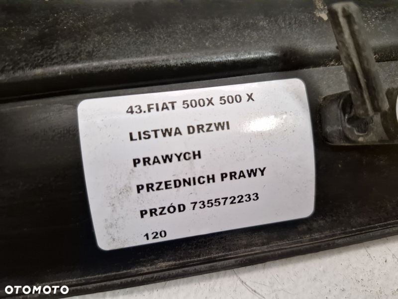 fiat 500x listwa drzwi prawych przednich prawy przód 735572233 - 13