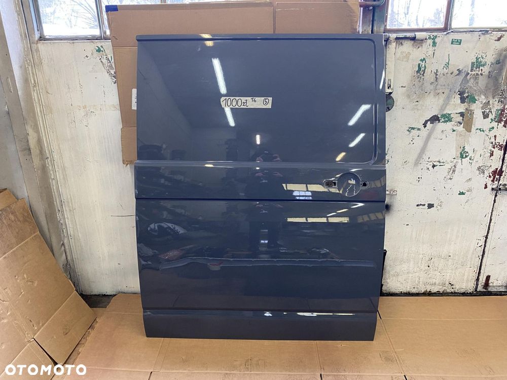 VW T5 TRANSPORTER T6 15- DRZWI SUWANE SZARE PRZESUWNE PEŁNA BLACHA - 1