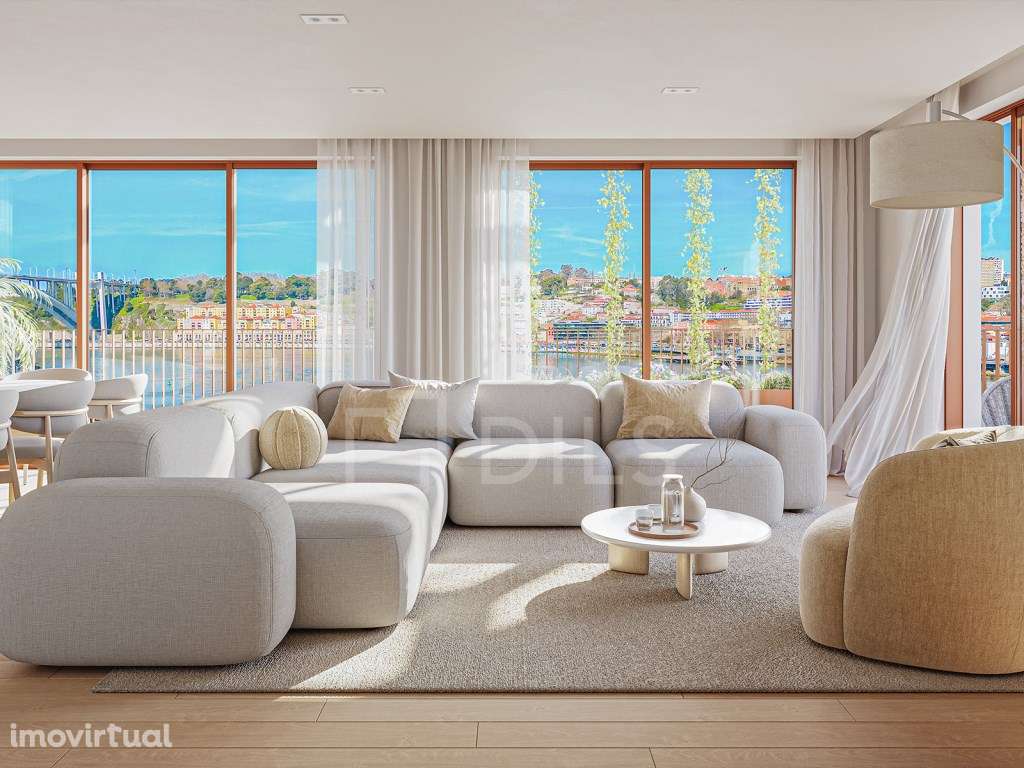 Apartamento T3 com área exterior, junto ao Rio Douro - Grande imagem: 2/102