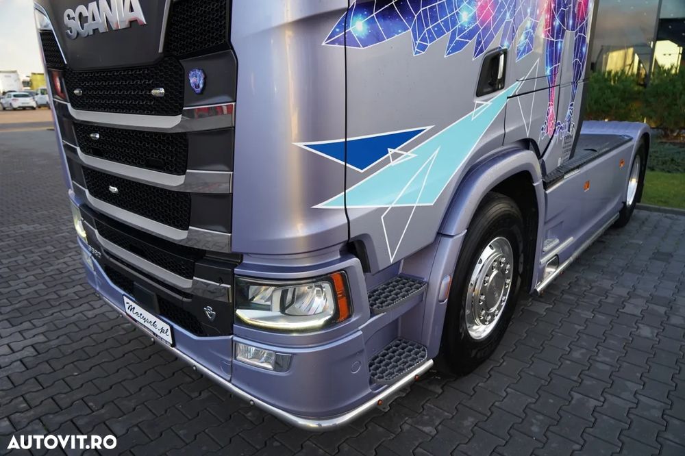 Scania S 580 / V8 / EDIȚIE LIMITATĂ ORIGINALĂ / NR. 010 / RETARDER / I-PARK COOL / AER COMPLET MATIC / PIELE / EXPRESS / - 11
