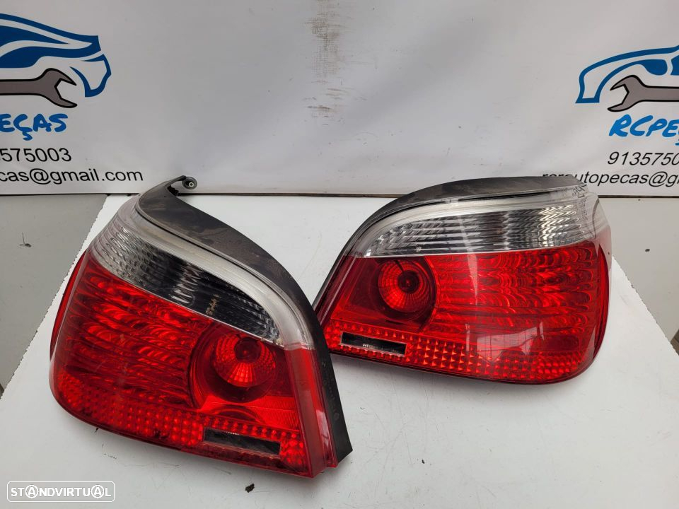 FAROLIM FAROLINS TRASEIROS TRÁS ORIGINAIS BMW SERIE 5 E60 SEDAN CARRO - 3