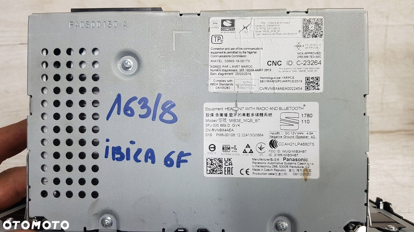 SEAT IBIZA V 6F LIFT RADIO NAWIGACJA MULTIMEDIA EU - 5