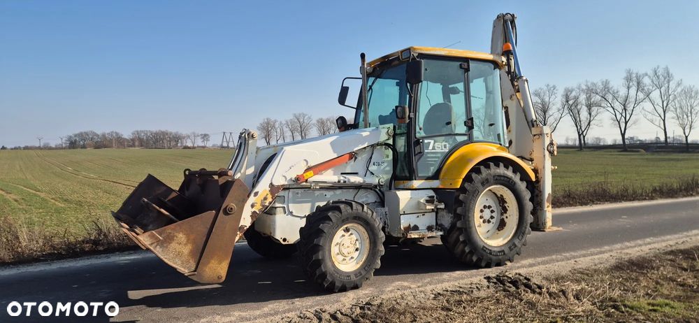 Fermec terex case 760, 3 łyżki , widły, - 1