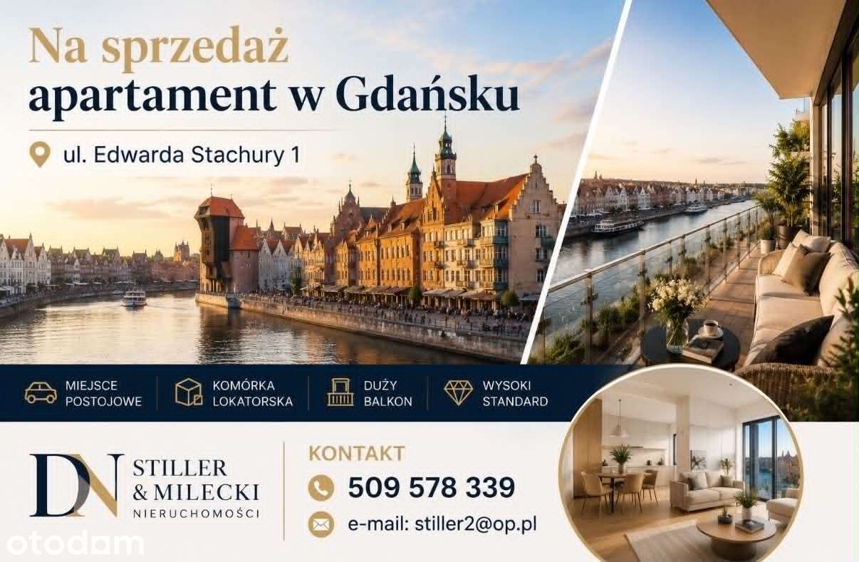 Na sprzedaż apartament Gdańsk .miejsce postojowe ,skrytka