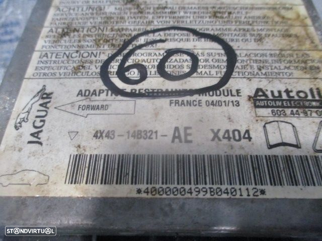 Kit Airbags 1X4314B345AA 1X43F045B66AE  1X43F044A74AG  4X43F042B85AF  4X4314B321AE JAGUAR X-TYPE BREAK 2004 2.0D 16 V TURBO 130CV 5P VERMELHO SEM TABLIER - 14