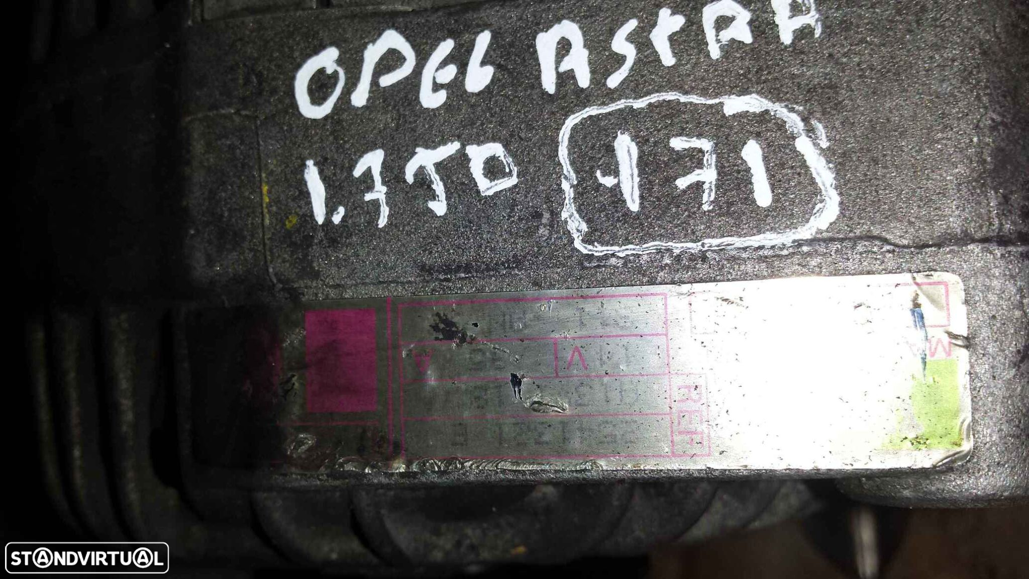 ALTERNADOR 2541321E A13VI19 OPEL ASTRA - 2