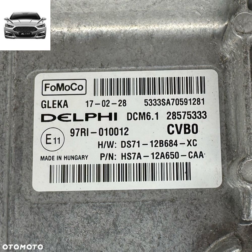 KOMPUTER MONDEO MK5 2.0 TDCI EURO 6 HS7A-12A650-CAA - 2