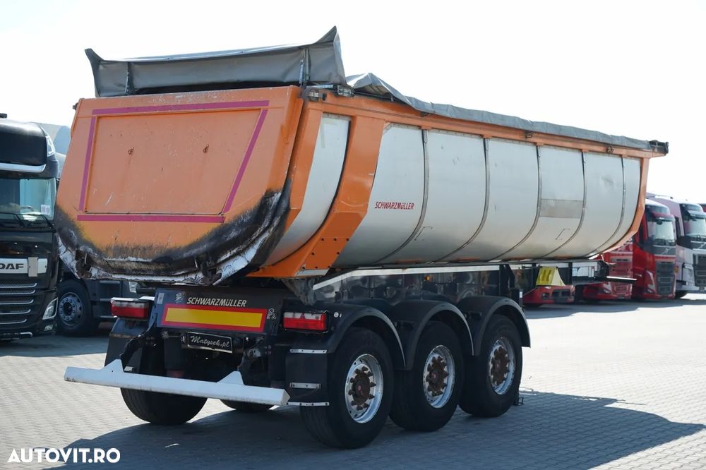 Schwarzmuller BASCĂLĂTOR TERMIC / PENTRU ASFALT / 25 m³ / BACĂLĂTOR / AXĂ RIDICATĂ / SAF / PRELATĂ ELECTRICĂ - 6