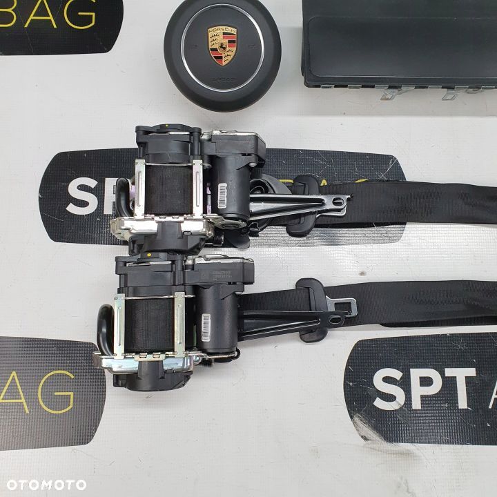 PORSCHE PANAMERA 971 DESKA ROZDZIELCZA KONSOLA KOKPIT PULPIT PODUSZKI AIRBAG AIR BAG PASY KIT SET - 12