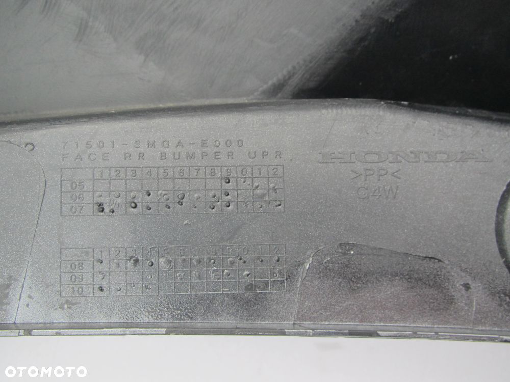 HONDA CIVIC UFO 2006 - 2012 zderzak spoiler tył OE - 15