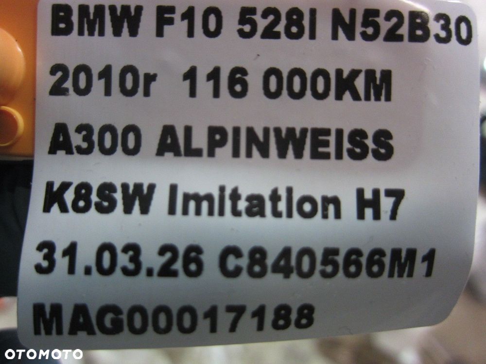 BMW 5 F10 N52 PRZEWÓD ODPOWIETRZANIA ZBIORNIKA PALIWA 13907636130 7636130 - 7