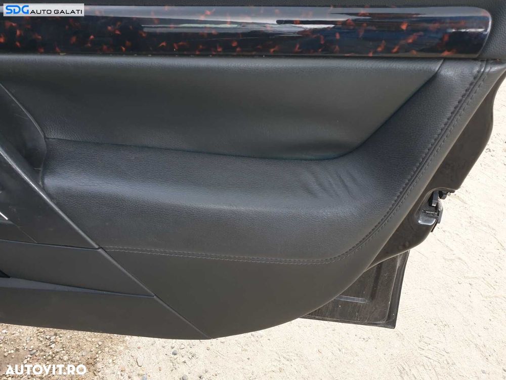 Tapiterie Capitonaj Interior Piele Neagra de pe Usa Portiera Dreapta Fata Opel Vectra C 2002 - 2008 [C6935] - 2
