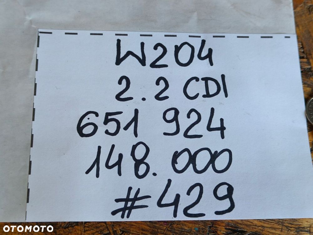 MERCEDES W212 W207 W204 LIFT SILNIK 2.2 CDI 651 OM651 651911 - 10