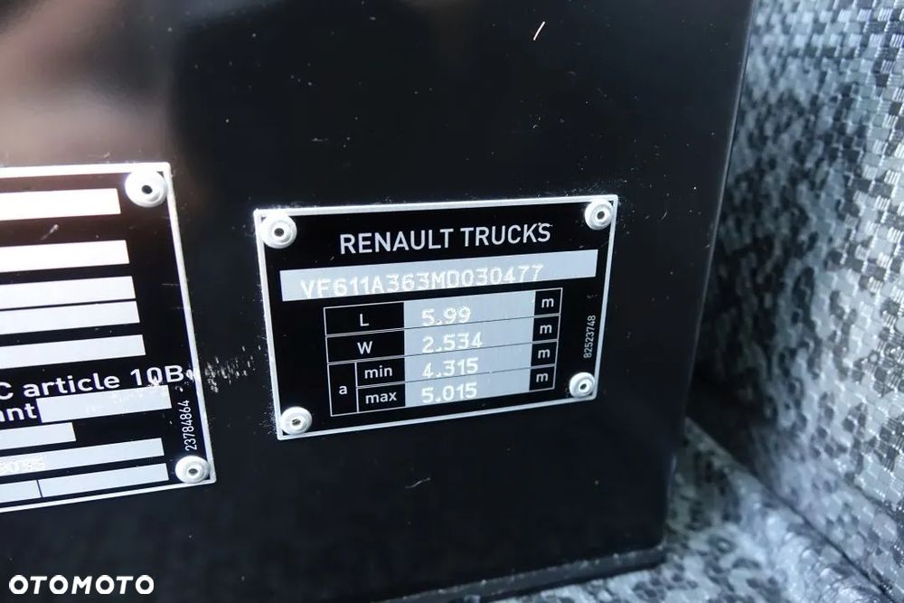 Renault GAMA T480 EURO 6 / STANDARD / AUTOMAT/ EURO 6 / 2 ZBIORNIKI / SILNIK 13 LITRÓW - 30