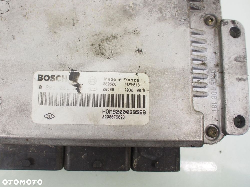 STEROWNIK RENAULT SCENIC I FL 1.9 dCi - 8200076093 0281001934 28FM0181 - 3