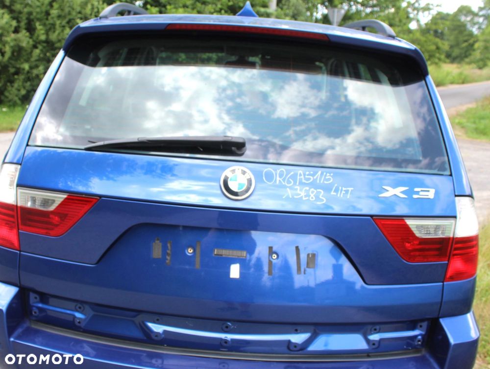 KLAPA TYŁ BAGAŻNIKA BMW X3 E83 LIFT A51