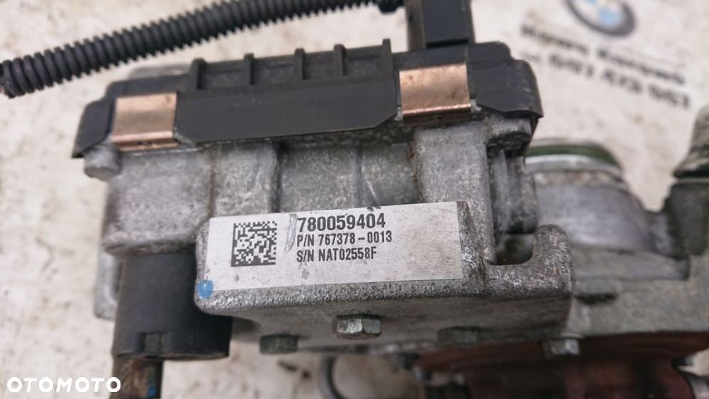 BMW E87 E90 E91 2.0d 118d 318d Turbosprężarka 7800594 Stan BDB - 6