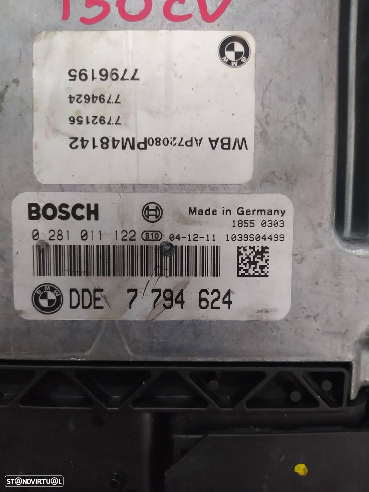 centralina BMW 320d 150cv E46 - 0281 011 122 - DDE 7 794 624 - - 2