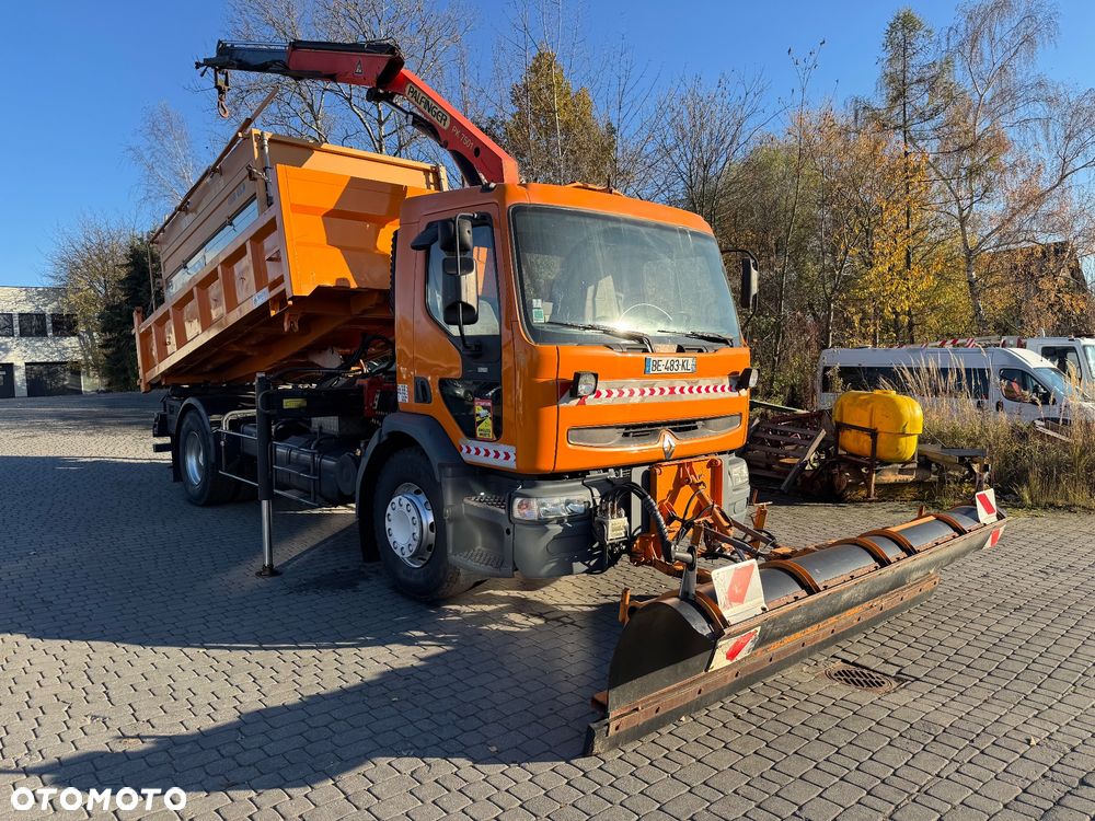 Renault Premium 260DCi Wywrotka 3 str HYDROBURTA HDS Palfinger Solarka Acometis SPECJALNY Pług Odśnieżny Czerpak Kompletny Zestaw - 4