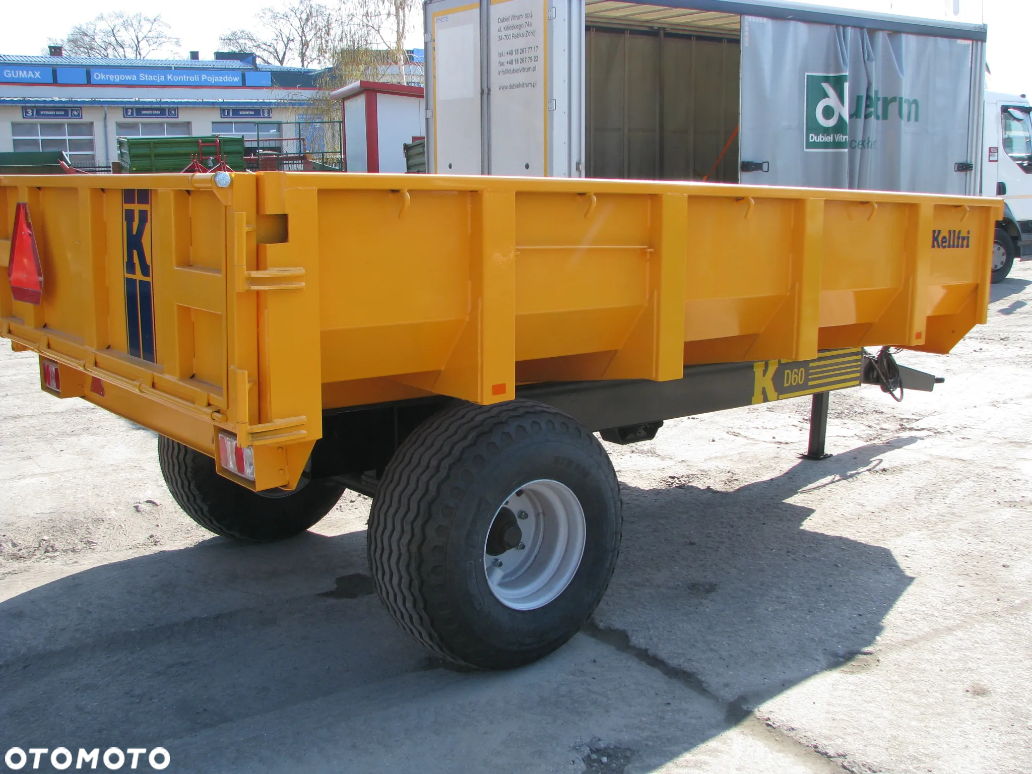 Inny Przyczepa budowlana KELLFRI - 6-9-Ton skorupowa - wywrot do tyłu - 20