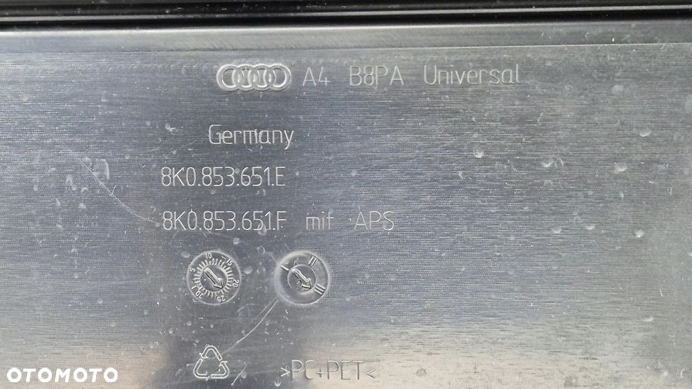 Atrapa Chłodnicy Grill Audi A4 B8 Lift 11-15 S-Line OE 8K0853651E F - 15