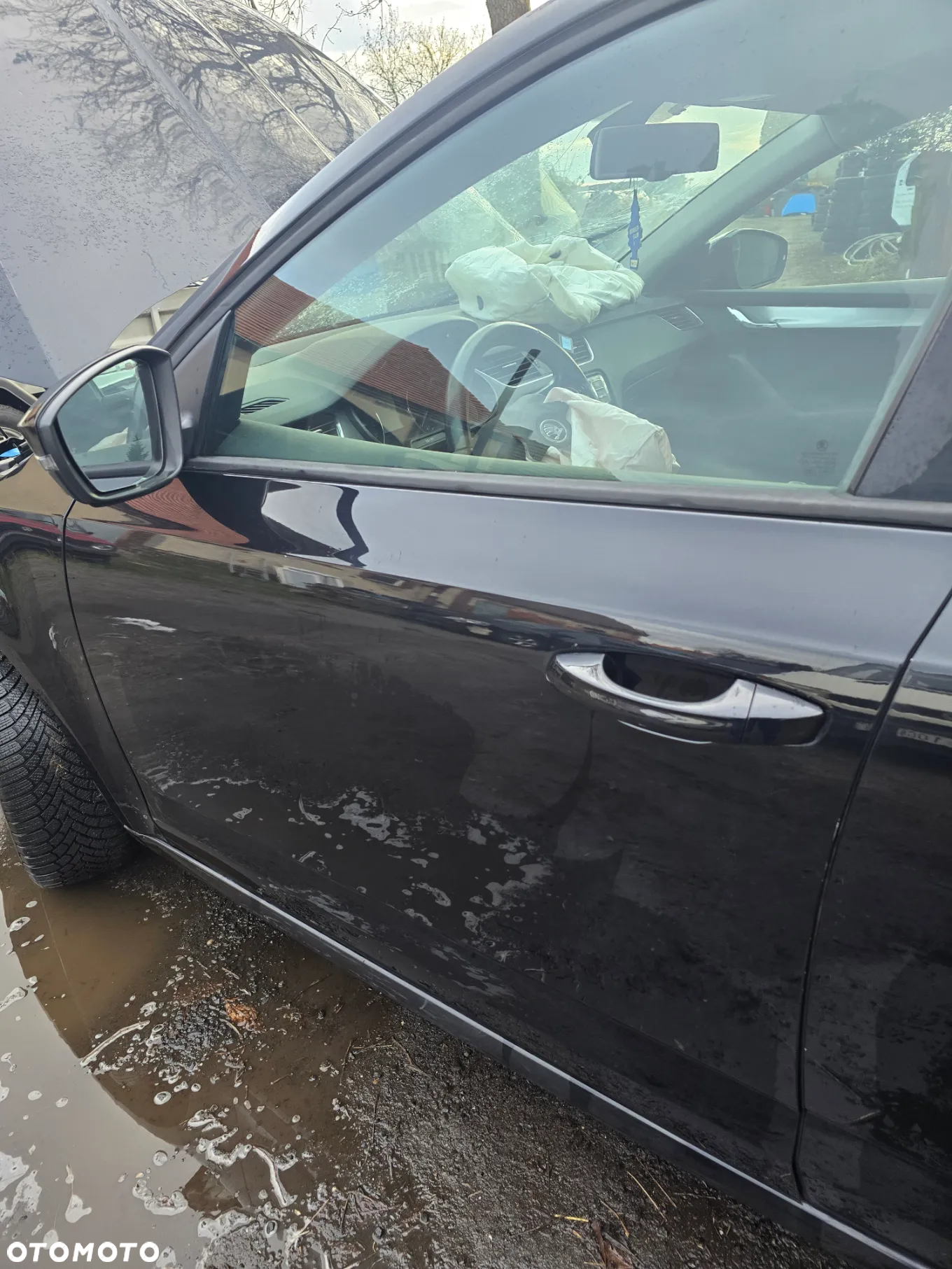 Drzwi lewy przód skoda octavia III w kolorze LF9R - 2