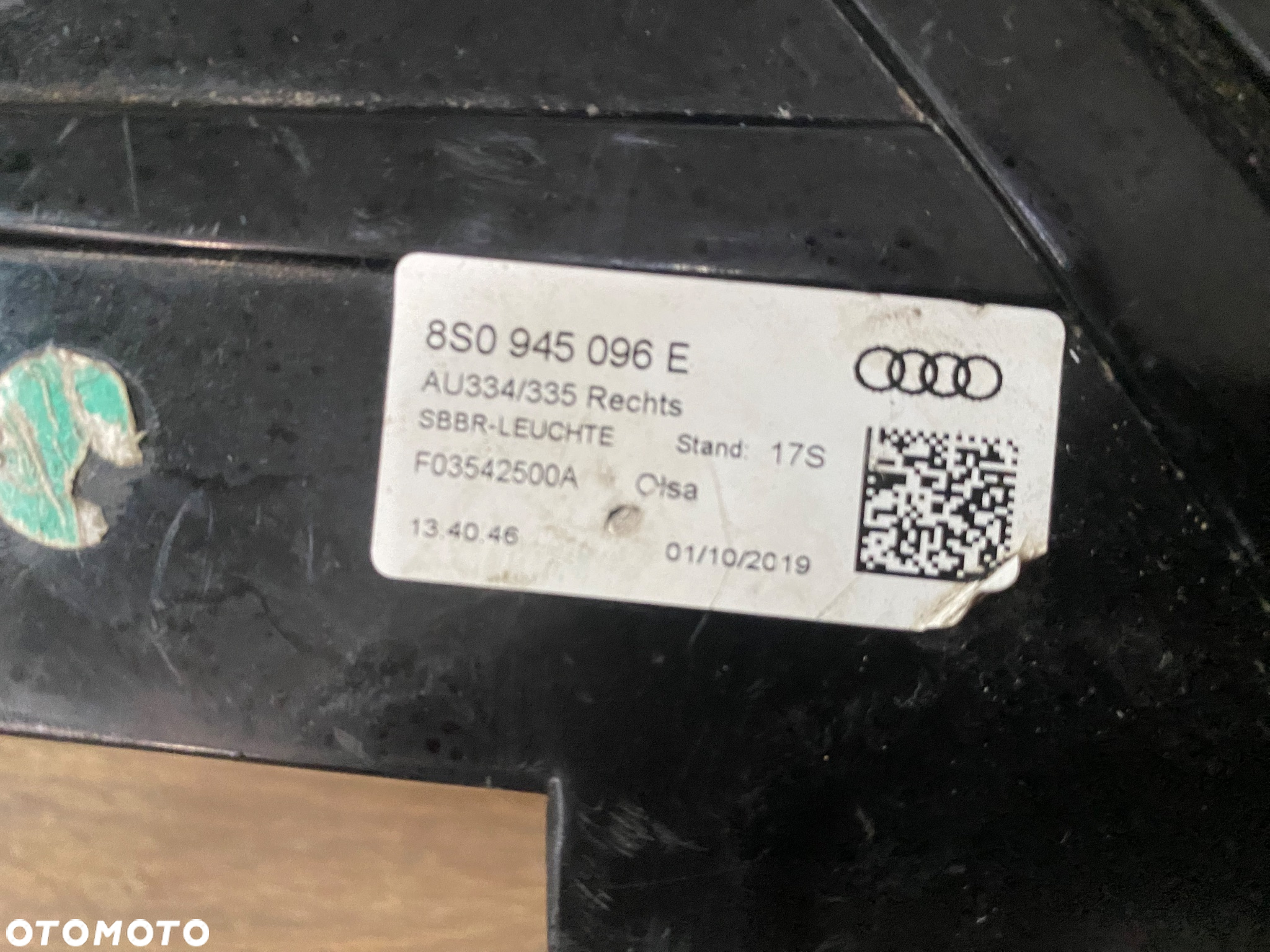 AUDI TT LAMPA TYLNA TYŁ PRAWA  8S0945096E EUR ORG. - 3