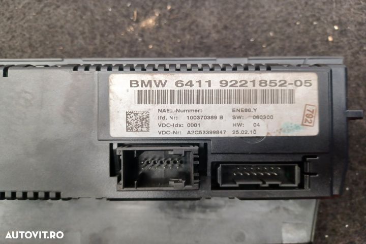 Comanda clima 64119221852-05 9221852 64119221852-05 9221852 BMW Seria - 3