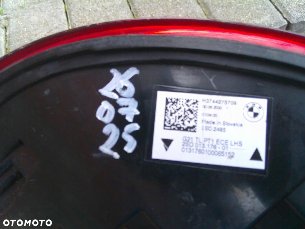 BMW 3 G21 KOMBI LEWA LED ORYGINAŁ EUROPA H3744275708 - 3