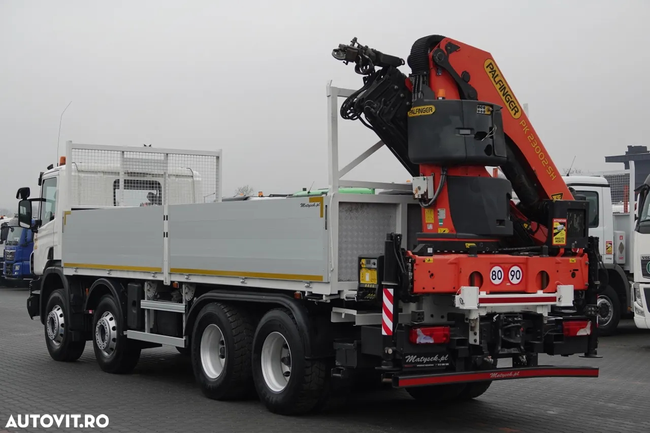 Scania P 450 / 8x4 / HDS PALFINGER PK 23002 / CUTIE - 7 metri / EURO 6 / RADIO CONTROL - 7