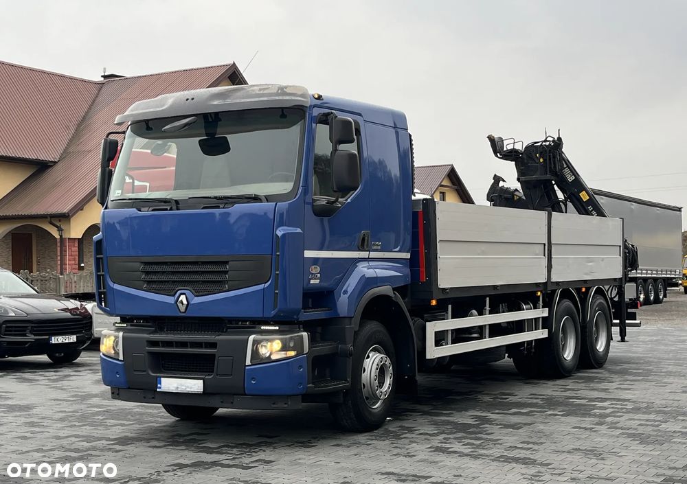 Renault PREMIUM LANDER 460DXI / 6X4/ HDS HIAB 166 B-3 DUO- 12,5m / NOWE OPONY / SKRZYNIA 6,4m