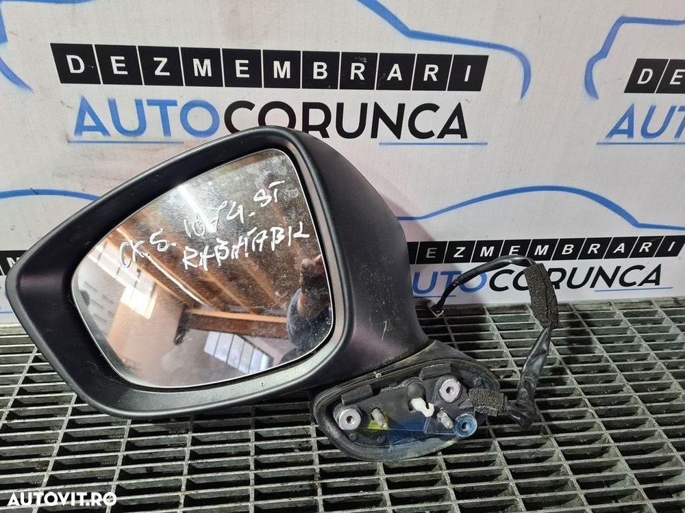Oglinda stanga Mazda CX - 5 2012 - 2015 4 Usi Rosu (1074) Rabatabile RABATARE DEFECTA - 2