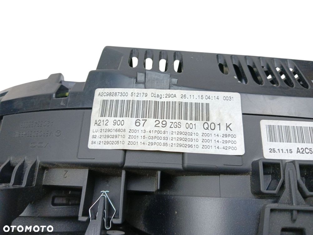 LICZNIK MERCEDES E W212 LIFT (2012-2016) 2.2 BlueTEC 136KM A2129006729 - 3