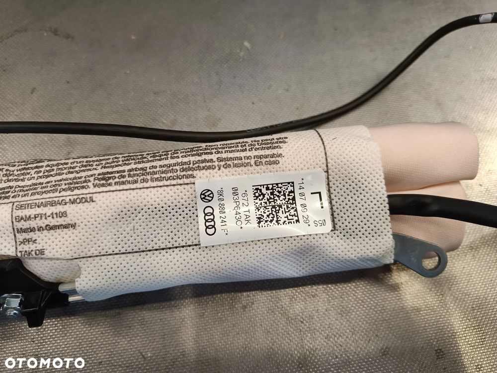 Poduszka powietrzna fotela Audi A4 B8 A5 Airbag w fotel lewy lewa 8K0880241F - 2