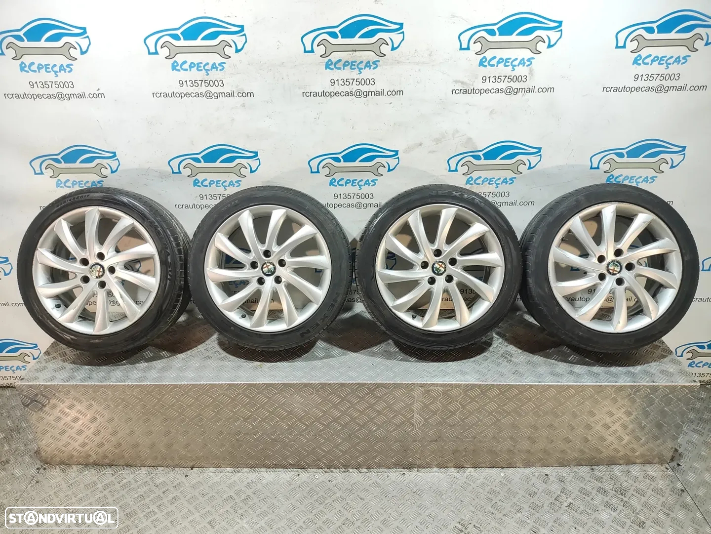 Jantes 17" Alfa Romeo - Giulietta - ORIGINAIS - 7,5J | ET41 | 5x110 - 17 Polegadas | 156093270 | Pneus | 225 45 17 | Jante | - 11