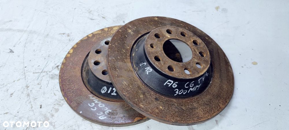 TARCZA TARCZE HAMULCOWE TYŁ AUDI A6 C6 300 MM - 1