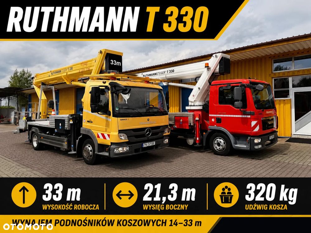 Ruthmann T330 (33m w bok 21,2m)Mercedes Atego, MAN TGL7.150 - 1