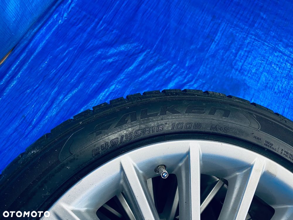 KOŁA KOŁO 18 FELGA ALUMINIOWE ALUSY 18" x 8J  5X120 ; 72,6mm ET30 CZUJNIKI KOMPLET ; OPONY ZIMOWE ZIMA FALKEN ; BMW E90 E91 E92 E93 F06 F07 F10 F11 F12 F13 F30 F31 F32 F33 F34 F36 ORYGINAŁ 6775407 BMW - 14