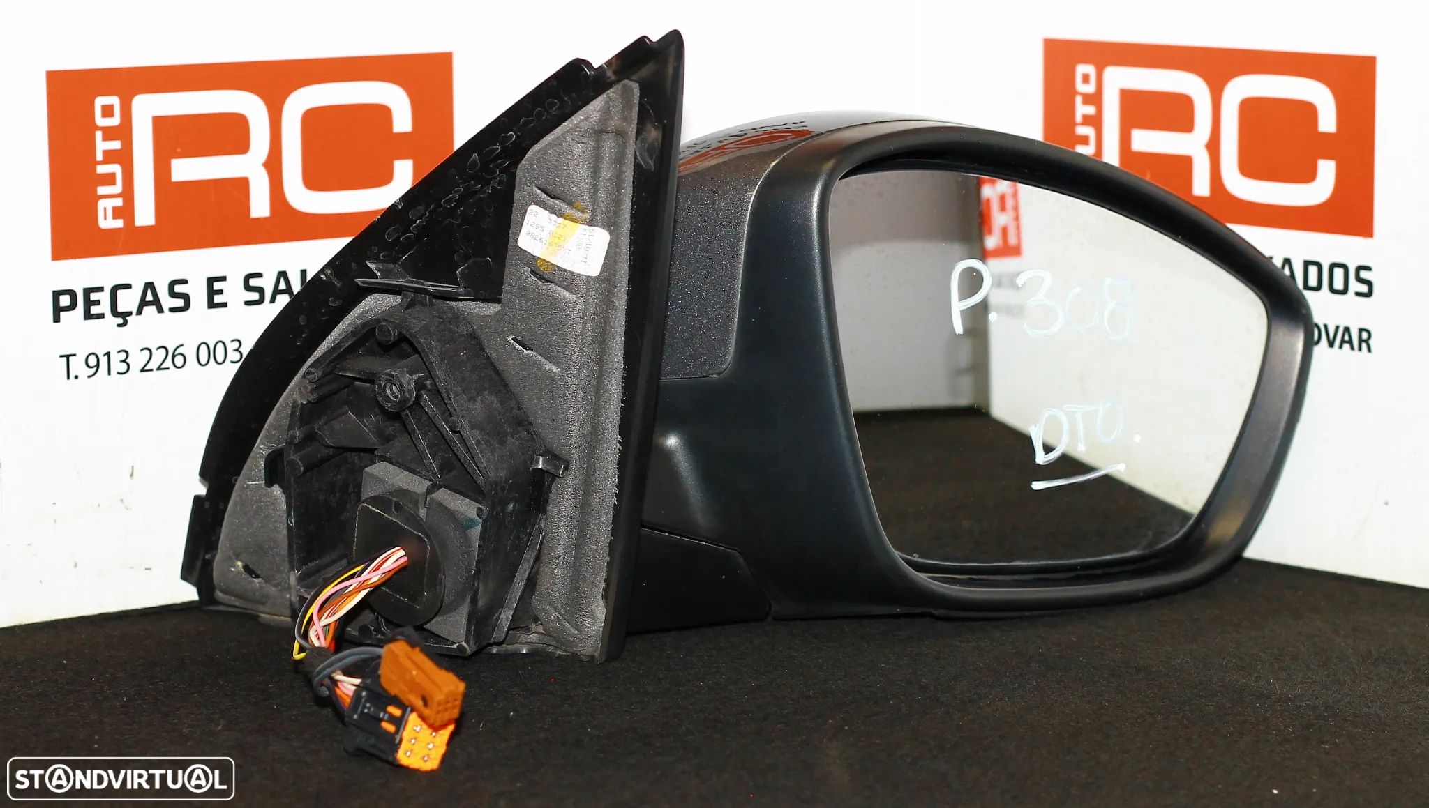 ESPELHO RETROVISOR DIREITO PEUGEOT 308 - 2